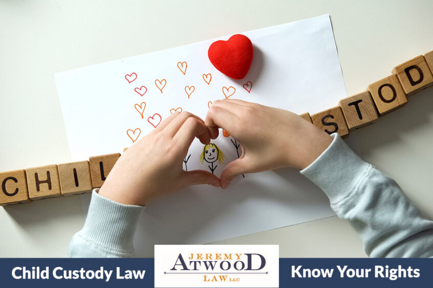 Child making heart with hands child custody law in utah