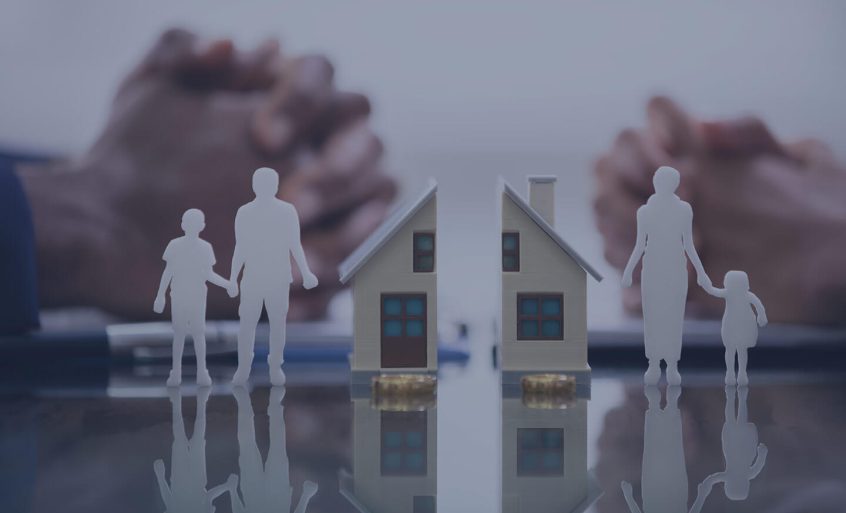 divorcing couple with assets on table in utah