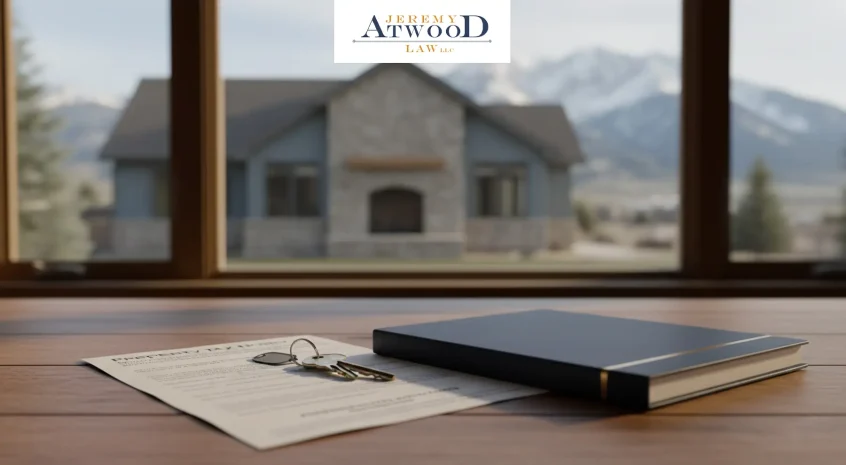 taxes on inherited property picture of utah home with documents